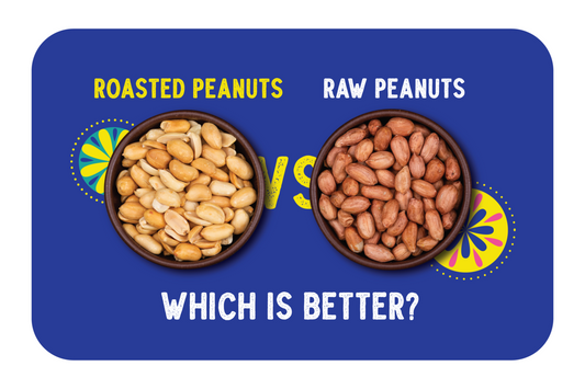 roasted peanuts vs regular peanuts