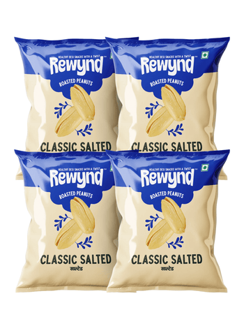 Classic Salted Roasted Peanut Pack of 4 (600gm)